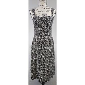 Lola‎ Grace Black & White Bra Top Flare Sheath Dress Women Size S